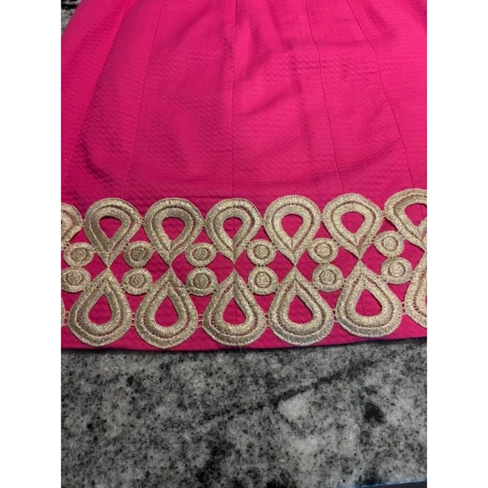 Lilly Pulitzer adelson gold lace dress - Picture 7 of 15